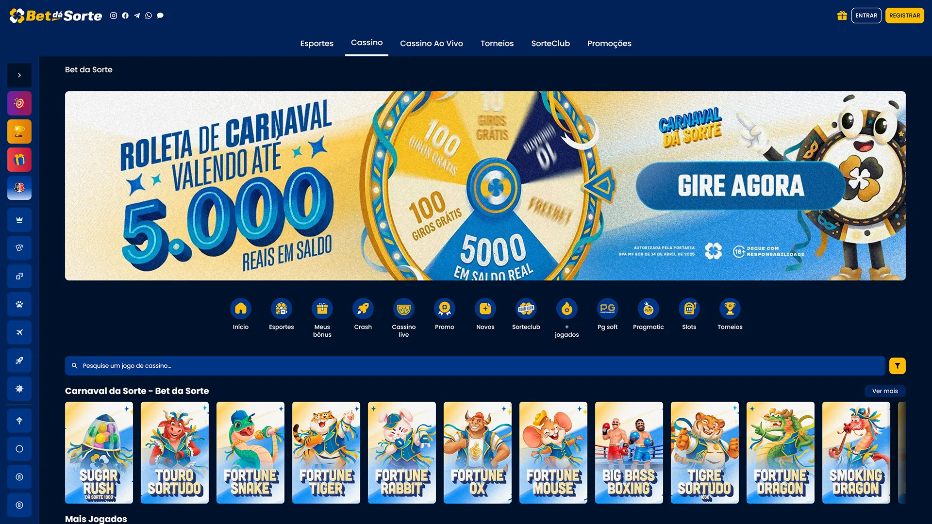 Crie uma conta na Bet da Sorte e tenha acesso a uma grande variedade de eventos esportivos.